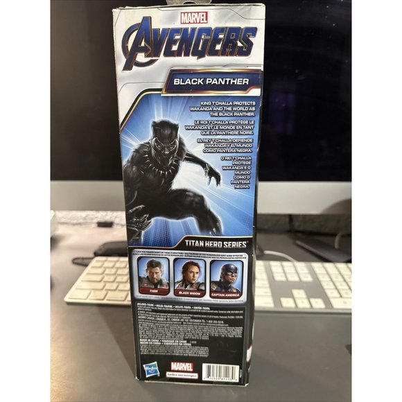 BLACK PANTHER Marvel Avengers Titan Hero Series 12 Inch Hasbro Action Figure New - Picture 3 of 3